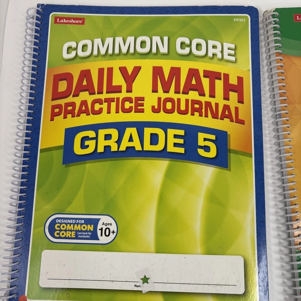 2 Set Of Daily  Math & Language‎ Practice Journals Grades 5, Unused